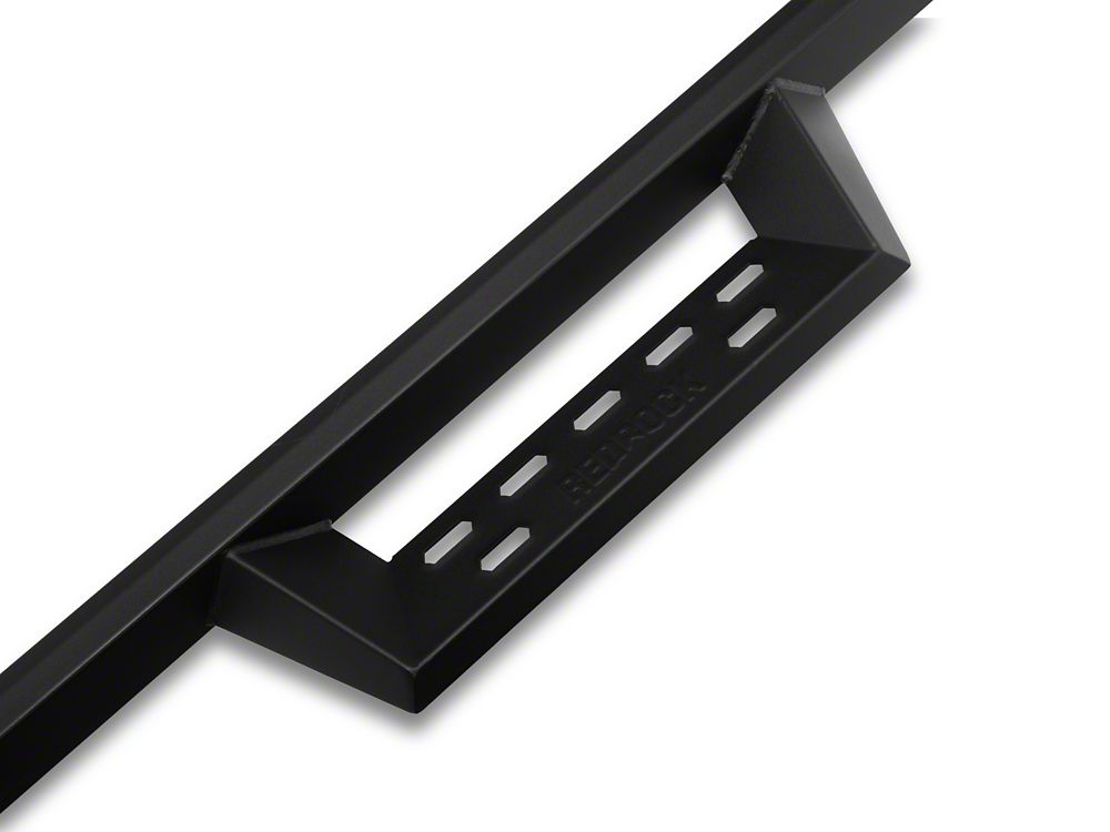 RedRock 4-Inch Drop TC1 Running Boards; Textured Black (18-25 Jeep Wrangler JL 2-Door)
