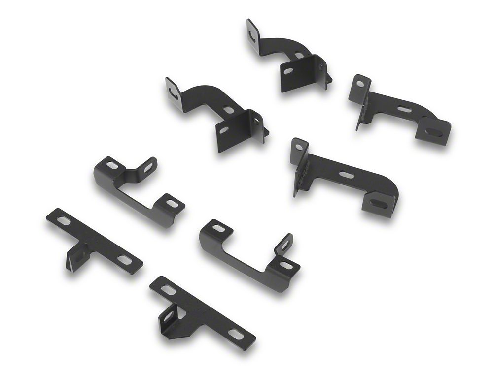 RedRock 4-Inch Drop TC1 Running Boards; Textured Black (18-25 Jeep Wrangler JL 2-Door)