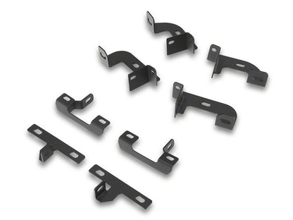 RedRock 4-Inch Drop TC1 Running Boards; Textured Black (18-25 Jeep Wrangler JL 2-Door)