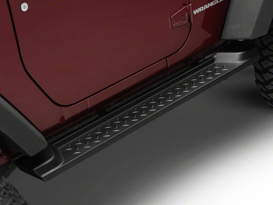 RedRock Heavy Duty Steel OE Style Side Steps (07-18 Jeep Wrangler JK 2-Door)