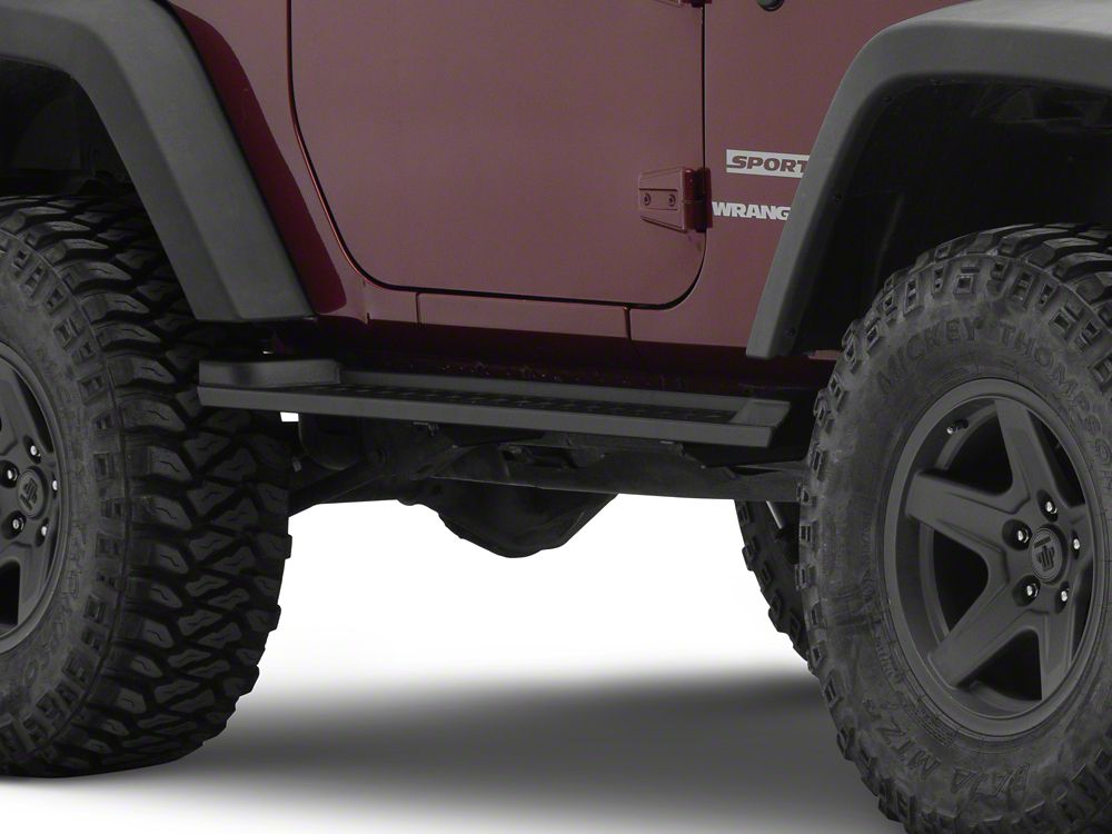 RedRock Heavy Duty Steel OE Style Side Steps (07-18 Jeep Wrangler JK 2-Door)