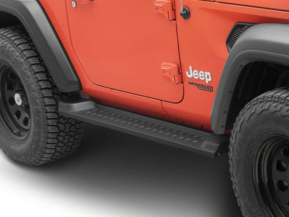 RedRock Heavy Duty Steel OE Style Side Steps (18-25 Jeep Wrangler JL 2-Door)