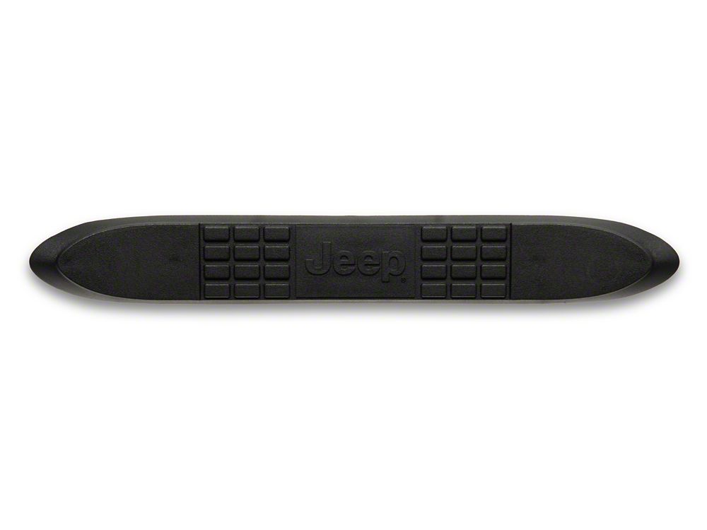 Jeep Licensed by RedRock Replacement Step Pad with Jeep Logo for 3-Inch Tubular Side Step Bars Only; 21.30-Inch x 3.10-Inch