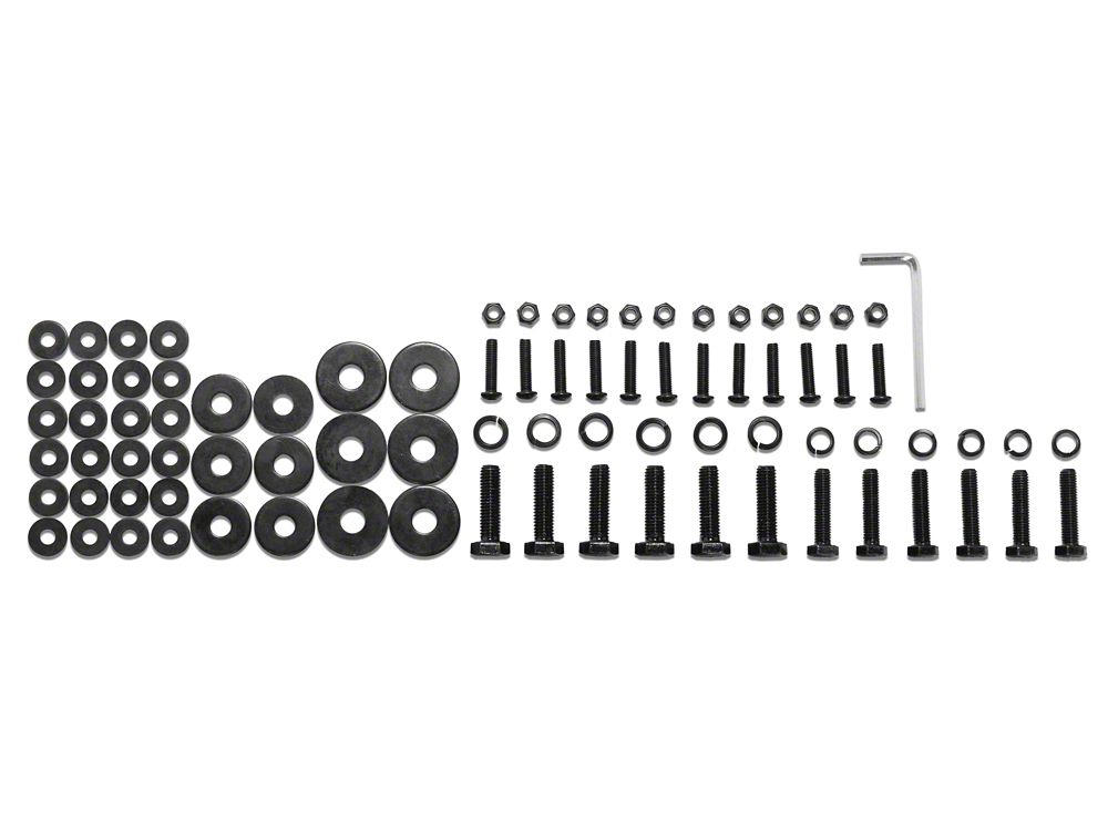 RedRock Replacement Side Step Bar Hardware Kit for J100550 Only (07-18 Jeep Wrangler JK 4-Door)