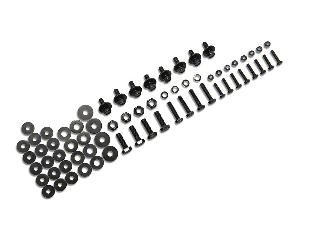 RedRock Replacement Side Step Bar Hardware Kit for J127013-JL Only (18-25 Jeep Wrangler JL 2-Door)