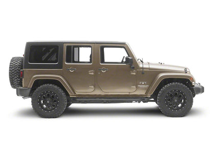 RedRock TC3 HD Rocker Steps; Textured Black (07-18 Jeep Wrangler JK 4-Door)