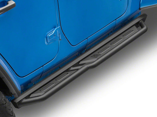 RedRock TC3 HD Rocker Steps; Textured Black (18-25 Jeep Wrangler JL 4-Door)