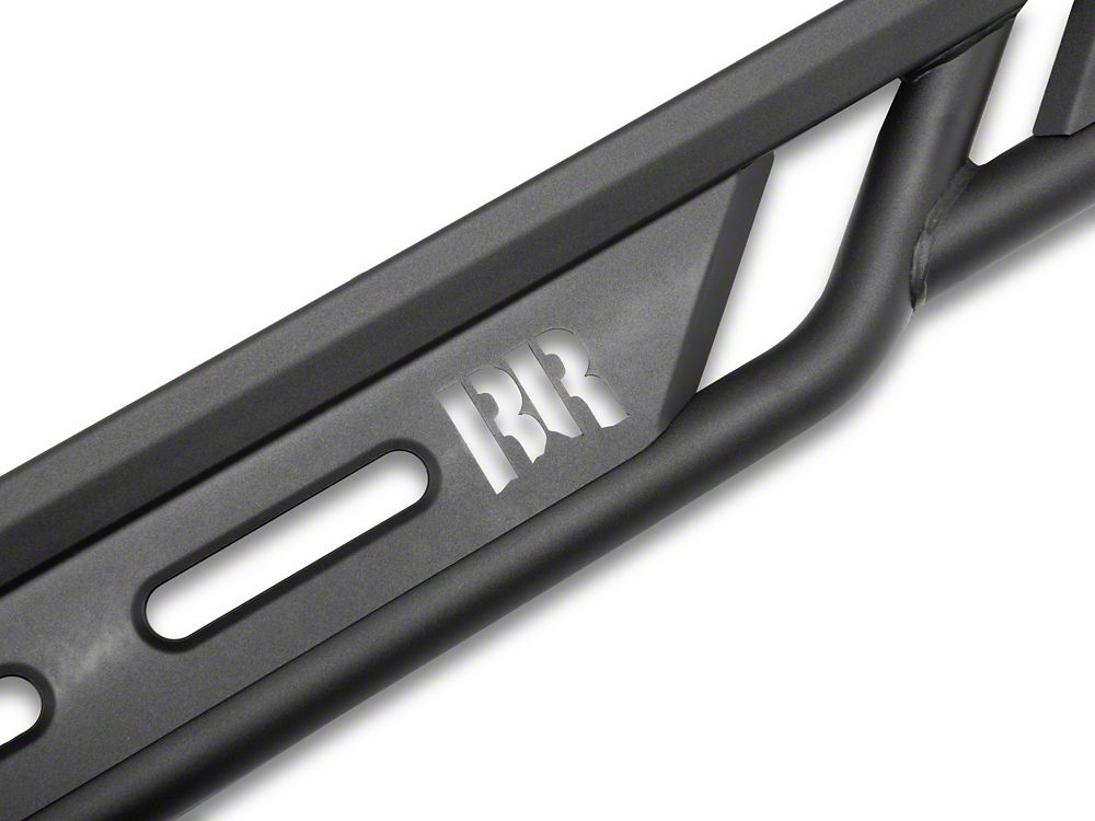 RedRock TC3 HD Rocker Steps; Textured Black (18-25 Jeep Wrangler JL 4-Door)