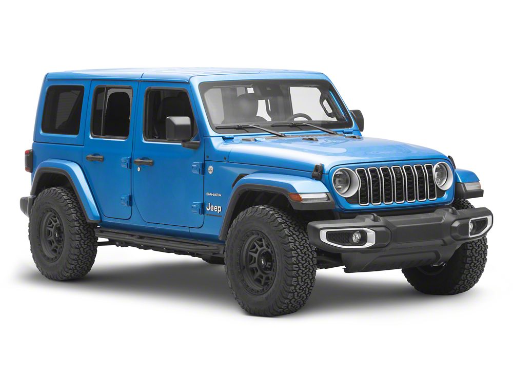 RedRock TC3 HD Rocker Steps; Textured Black (18-25 Jeep Wrangler JL 4-Door)