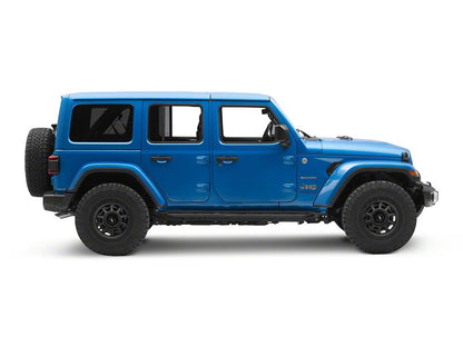 RedRock TC3 HD Rocker Steps; Textured Black (18-25 Jeep Wrangler JL 4-Door)