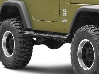 RedRock Heavy Duty Steel OE Style Side Steps (97-06 Jeep Wrangler TJ, Excluding Unlimited)