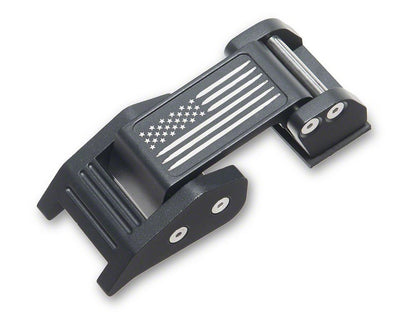 RedRock V3 Old Glory Billet Hood Catch Kit (07-26 Jeep Wrangler JK & JL)