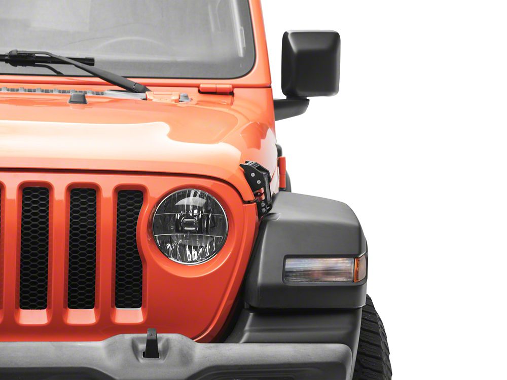 RedRock V3 Old Glory Billet Hood Catch Kit (07-26 Jeep Wrangler JK & JL)