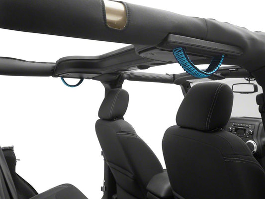 RedRock Paracord 3-in-1 Grab Handles; Blue (07-18 Jeep Wrangler JK)