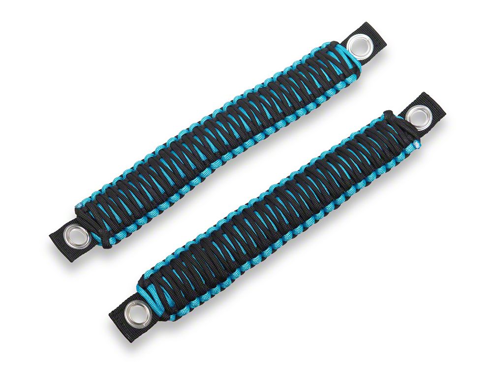 RedRock Paracord 3-in-1 Grab Handles; Blue (07-18 Jeep Wrangler JK)