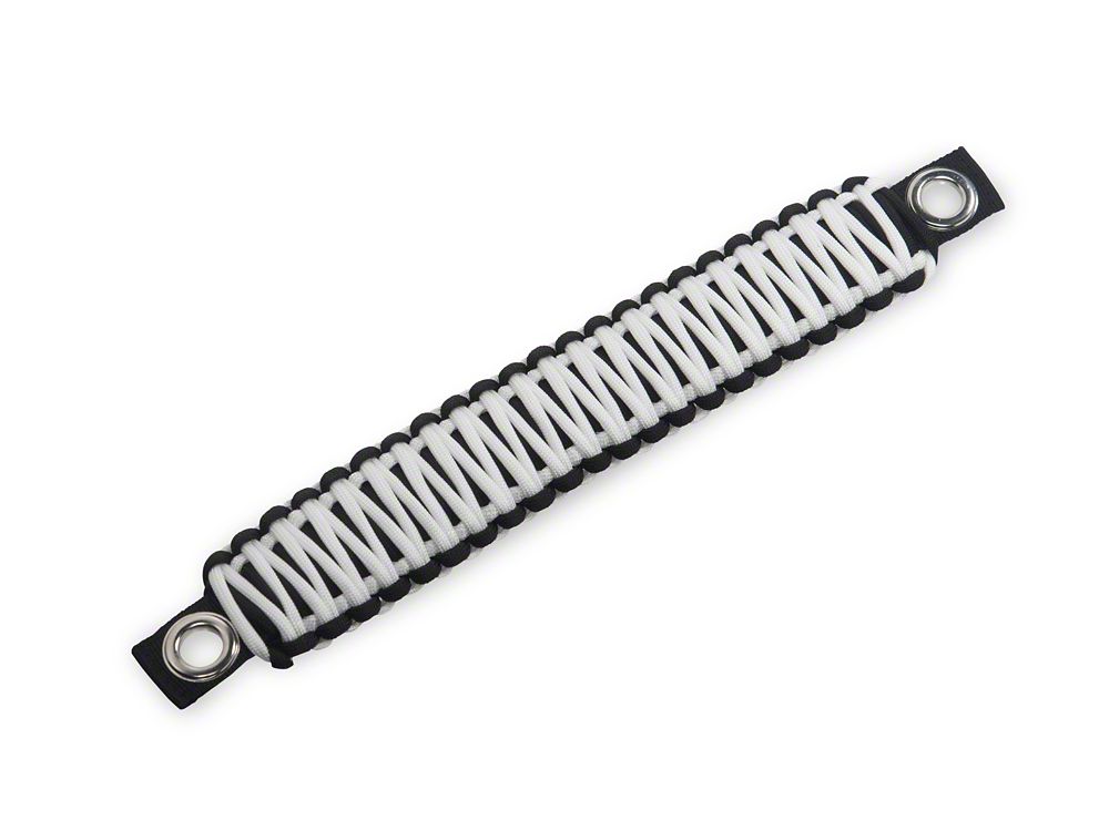 RedRock Paracord 3-in-1 Grab Handles; White (07-18 Jeep Wrangler JK)