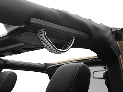 RedRock Paracord 3-in-1 Grab Handles; White (07-18 Jeep Wrangler JK)