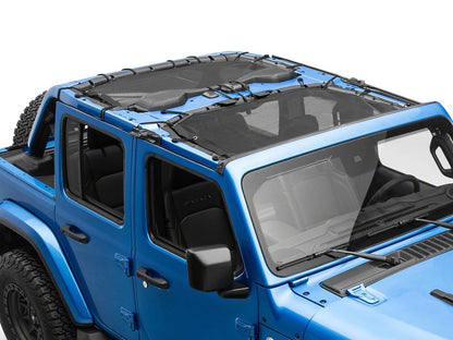 RedRock Mesh Sun Shade; Front and Rear; Black (24-25 Jeep Wrangler JL 4-Door)