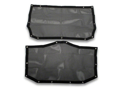 RedRock Mesh Sun Shade; Front and Rear; Black (24-25 Jeep Wrangler JL 4-Door)