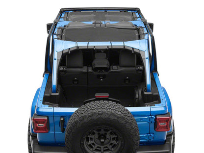 RedRock Mesh Sun Shade; Front and Rear; Black (24-25 Jeep Wrangler JL 4-Door)
