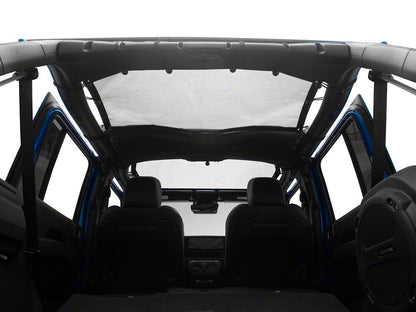 RedRock Mesh Sun Shade; Front and Rear; Black (24-25 Jeep Wrangler JL 4-Door)