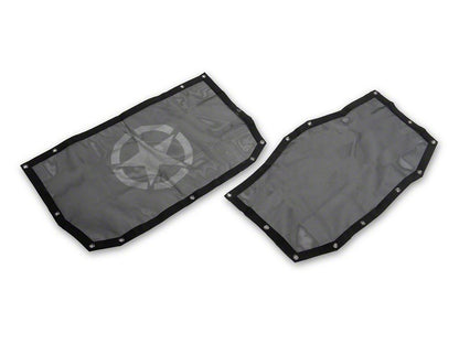 RedRock Mesh Sun Shade; Front and Rear; Star (24-25 Jeep Wrangler JL 4-Door)