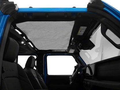 RedRock Mesh Sun Shade; Front; Black (24-25 Jeep Wrangler JL)