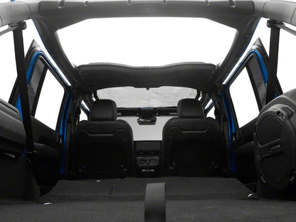 RedRock Mesh Sun Shade; Front; American Flag (24-25 Jeep Wrangler JL)