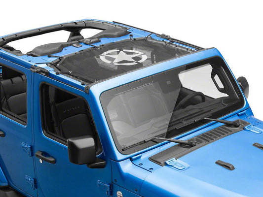 RedRock Mesh Sun Shade; Front; Star (24-25 Jeep Gladiator JT)
