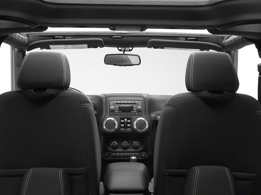 RedRock Headrest Grab Handles; Black (07-25 Jeep Wrangler JK & JL)