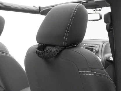 RedRock Headrest Grab Handles; Black (07-25 Jeep Wrangler JK & JL)