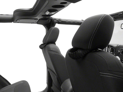 RedRock Headrest Grab Handles; Black (07-25 Jeep Wrangler JK & JL)