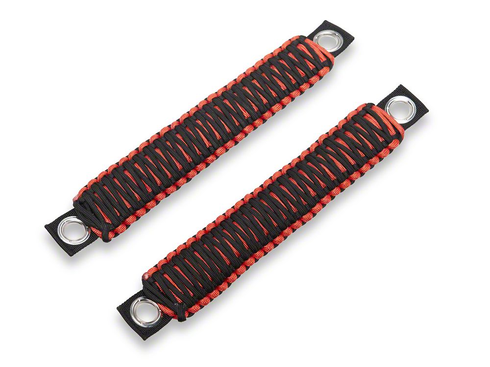 RedRock Headrest Grab Handles; Red (07-25 Jeep Wrangler JK & JL)