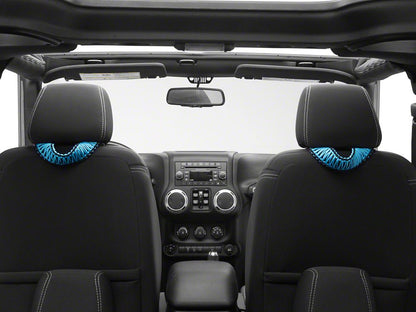 RedRock Headrest Grab Handles; Blue (07-25 Jeep Wrangler JK & JL)