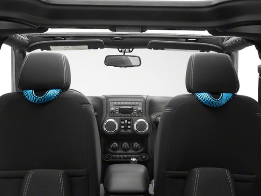 RedRock Headrest Grab Handles; Blue (07-25 Jeep Wrangler JK & JL)