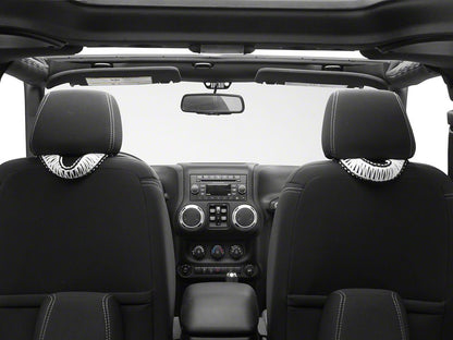 RedRock Headrest Grab Handles; White (07-25 Jeep Wrangler JK & JL)