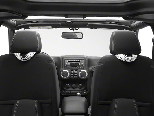 RedRock Headrest Grab Handles; White (07-25 Jeep Wrangler JK & JL)