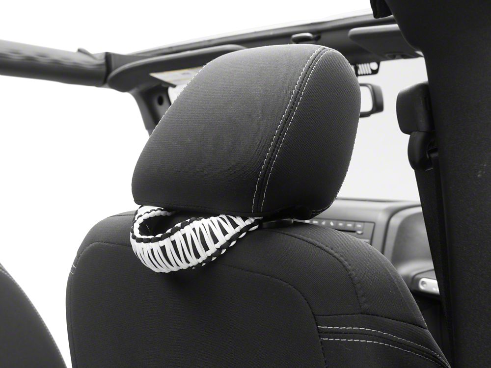 RedRock Headrest Grab Handles; White (07-25 Jeep Wrangler JK & JL)