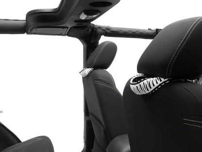RedRock Headrest Grab Handles; White (07-25 Jeep Wrangler JK & JL)