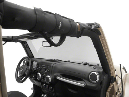 RedRock Paracord Grab Handles; Black (87-25 Jeep Wrangler YJ, TJ, JK & JL)