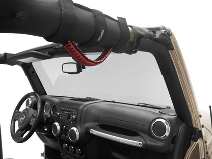 RedRock Paracord Grab Handles; Red (87-25 Jeep Wrangler YJ, TJ, JK & JL)