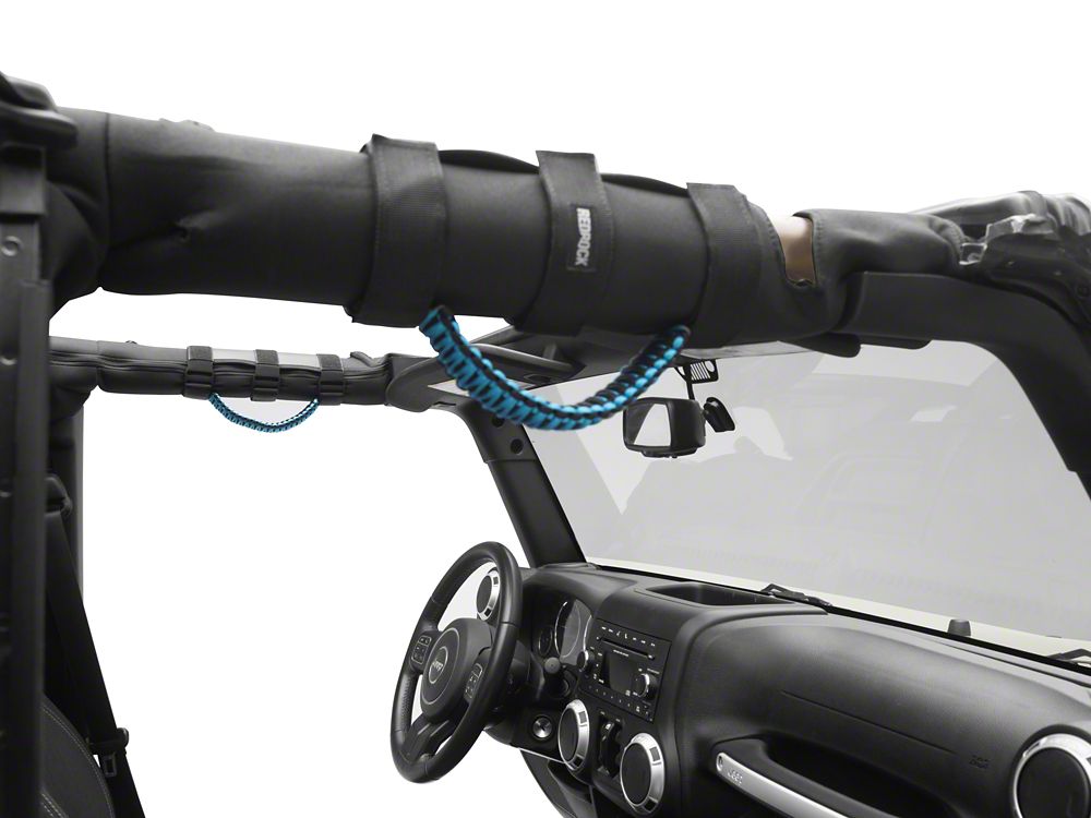 RedRock Paracord Grab Handles; Blue (87-25 Jeep Wrangler YJ, TJ, JK & JL)