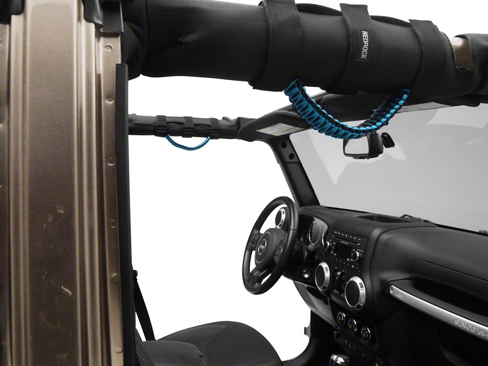 RedRock Paracord Grab Handles; Blue (87-25 Jeep Wrangler YJ, TJ, JK & JL)