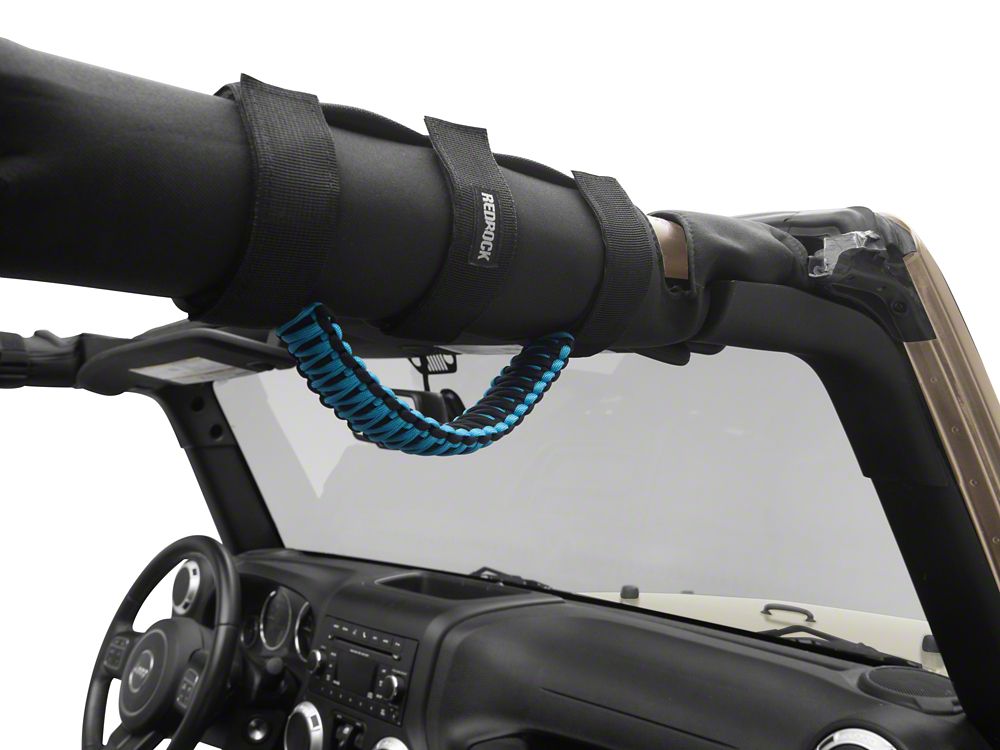 RedRock Paracord Grab Handles; Blue (87-25 Jeep Wrangler YJ, TJ, JK & JL)