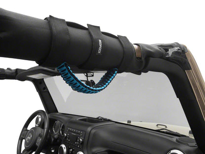 RedRock Paracord Grab Handles; Blue (87-25 Jeep Wrangler YJ, TJ, JK & JL)