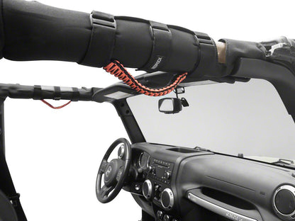 RedRock Paracord Grab Handles; Orange (87-25 Jeep Wrangler YJ, TJ, JK & JL)