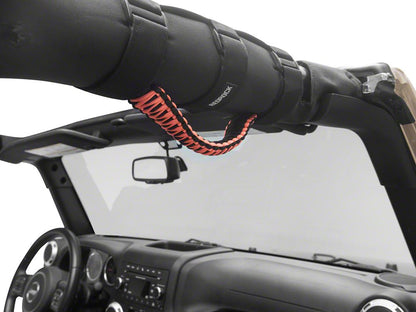 RedRock Paracord Grab Handles; Orange (87-25 Jeep Wrangler YJ, TJ, JK & JL)