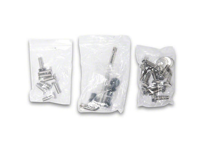 RedRock Door Hinges; Textured Black (07-18 Jeep Wrangler JK 2-Door)