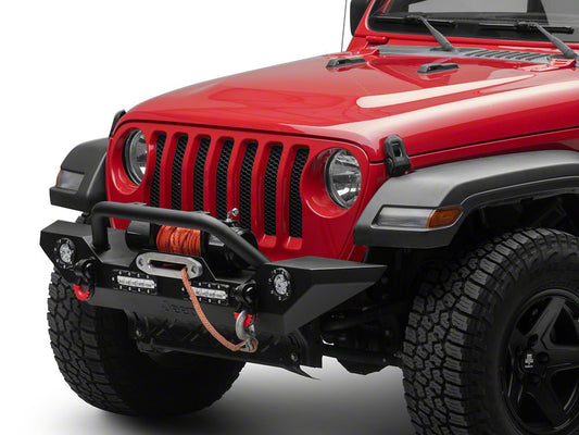 Jeep Licensed by RedRock Trail Force HD Front Bumper with LED Lights (18-26 Jeep Wrangler JL)