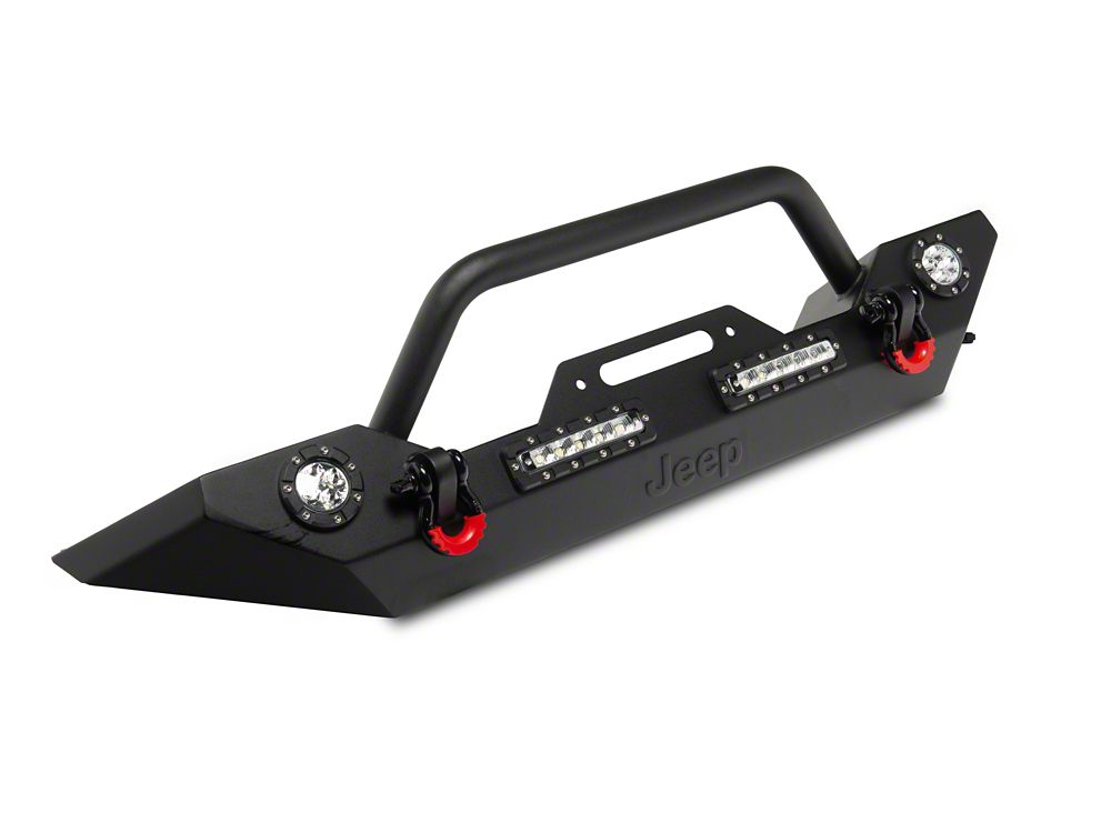 Jeep Licensed by RedRock Trail Force HD Front Bumper with LED Lights (18-26 Jeep Wrangler JL)